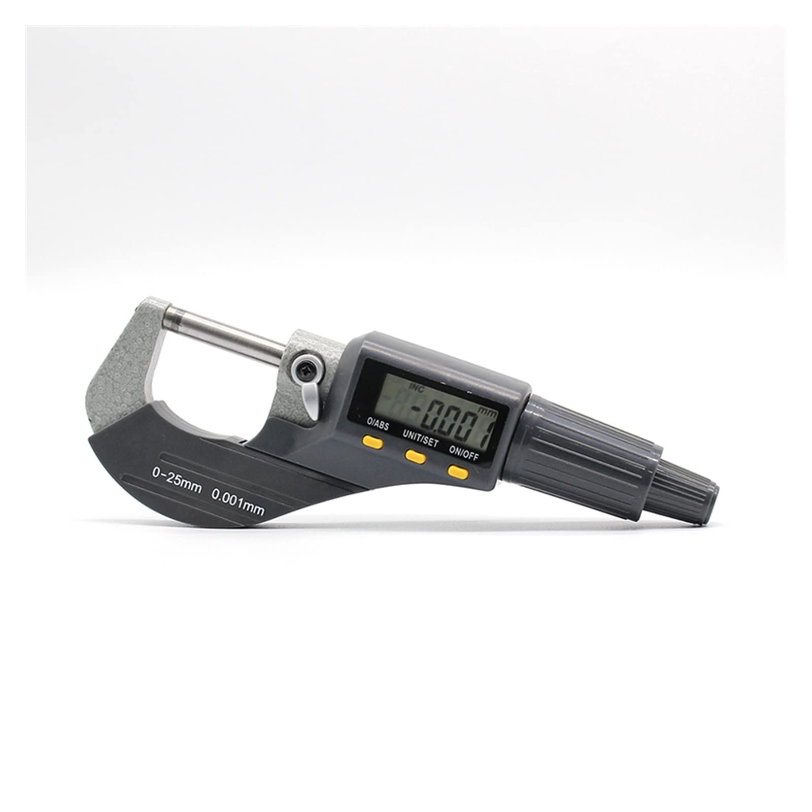 Mikrometr, Wysoka precyzja 0,001 mm akumulator CR1632 Elektroniczny mikrometr o średnicy zewnętrznej 0-25 z LCD cyfrowy zaciskać