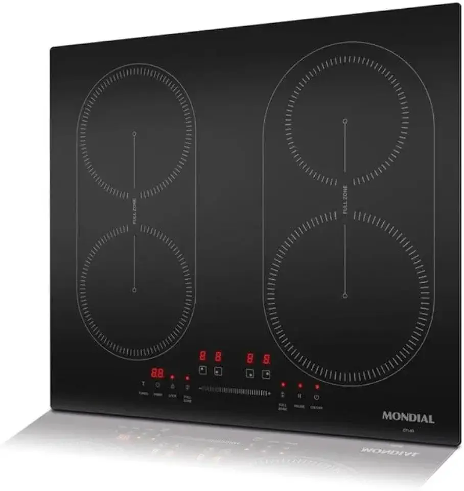 MONDIAL Cooktop por Indução 4 bocas, Preto, 7000W, 220V - CTI-03