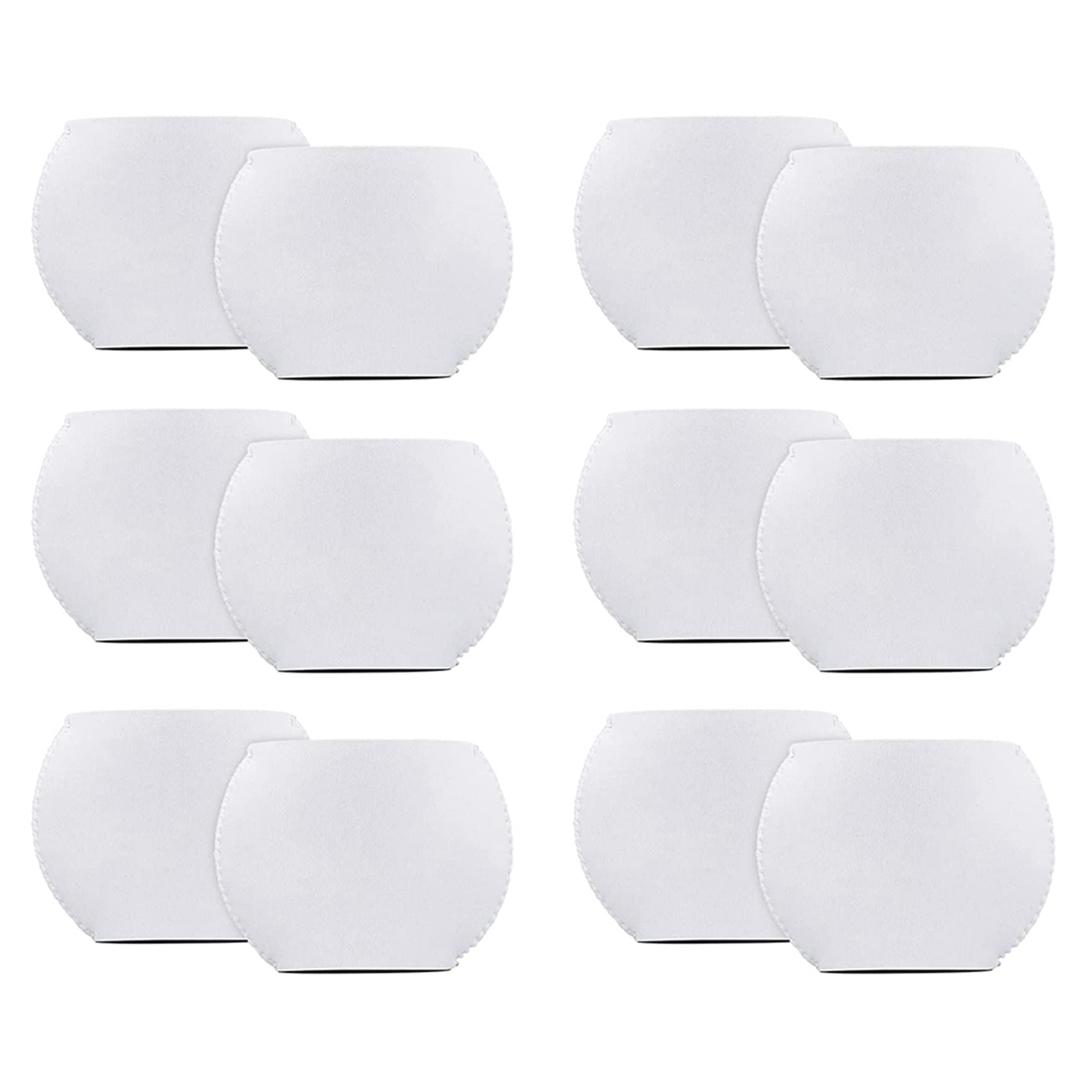 Hndhbfgrt 12 PCS Sublimation Blanks Wine Glass Sleeve Neoprene Wine Glass Insulator Cover for Glass Sublimation Ornaments Supplies