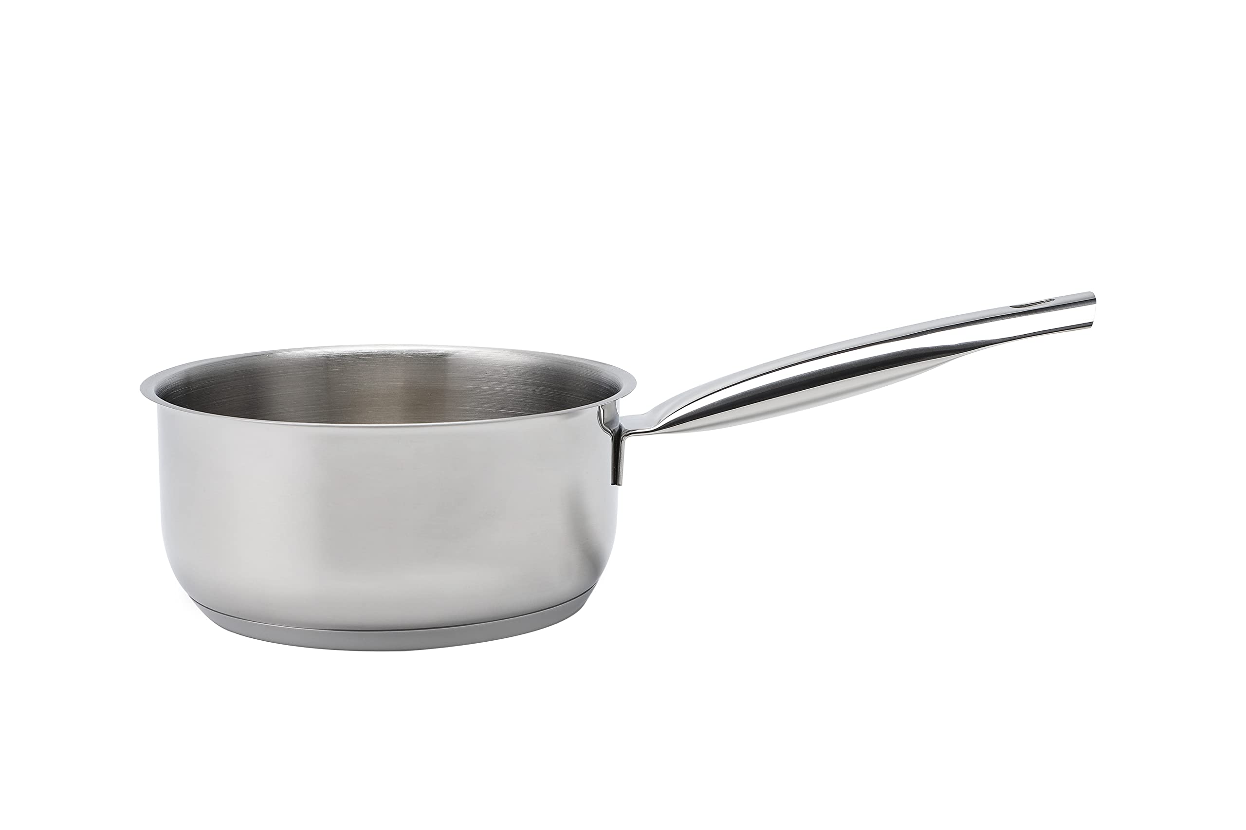 Echtwerk Juego de 8 cacerolas de acero inoxidable - Con tapa de cristal - 3 cacerolas - Para todas las cocinas - Edición plateada