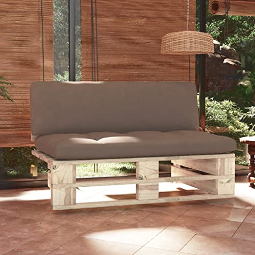 DYRJDJWIDHW Sofa Modular,sofá Cama Plegable,Sofas de Salon cheslong,Sofá Central de palets para jardín Madera Pino impregnadaAdecuado para salón, Dormitorio