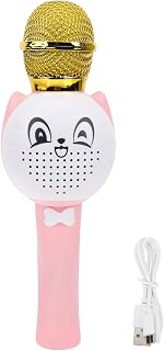 Girls Toys 1set Microphone Toys for Girl Puzzle Toys Kids Toys for Girls Child Microphone Cartoon Microphone Toy Music Plaything Electronic Carla Singing Machine White Child Abs