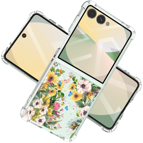 Samsung Galaxy Z Flip 8 �P�[�X �Ή� �N���A �n�[�h PC �w�� �G�A�N�b�V����TPU�o���p�[ �ԕ� �嗝�Ε� �X���� �ی�J�o�[ ���h�~ (�� �C)