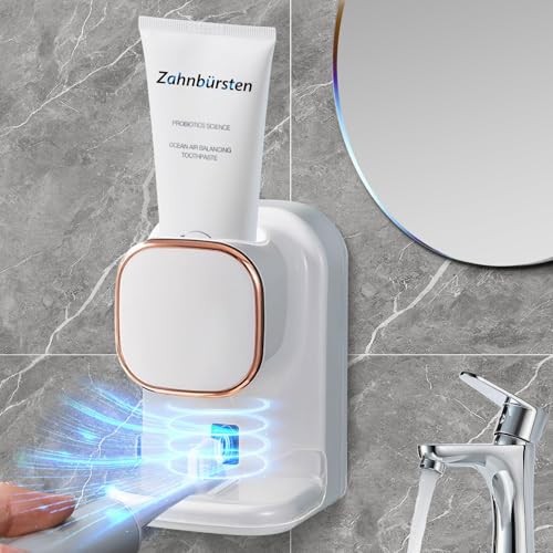 Dispensador automático de pasta de dientes, dispensador automático de pasta de dientes, dispensador de pasta de dientes eléctrico con sensor, dispensador de pasta de dientes automático, dispensador de