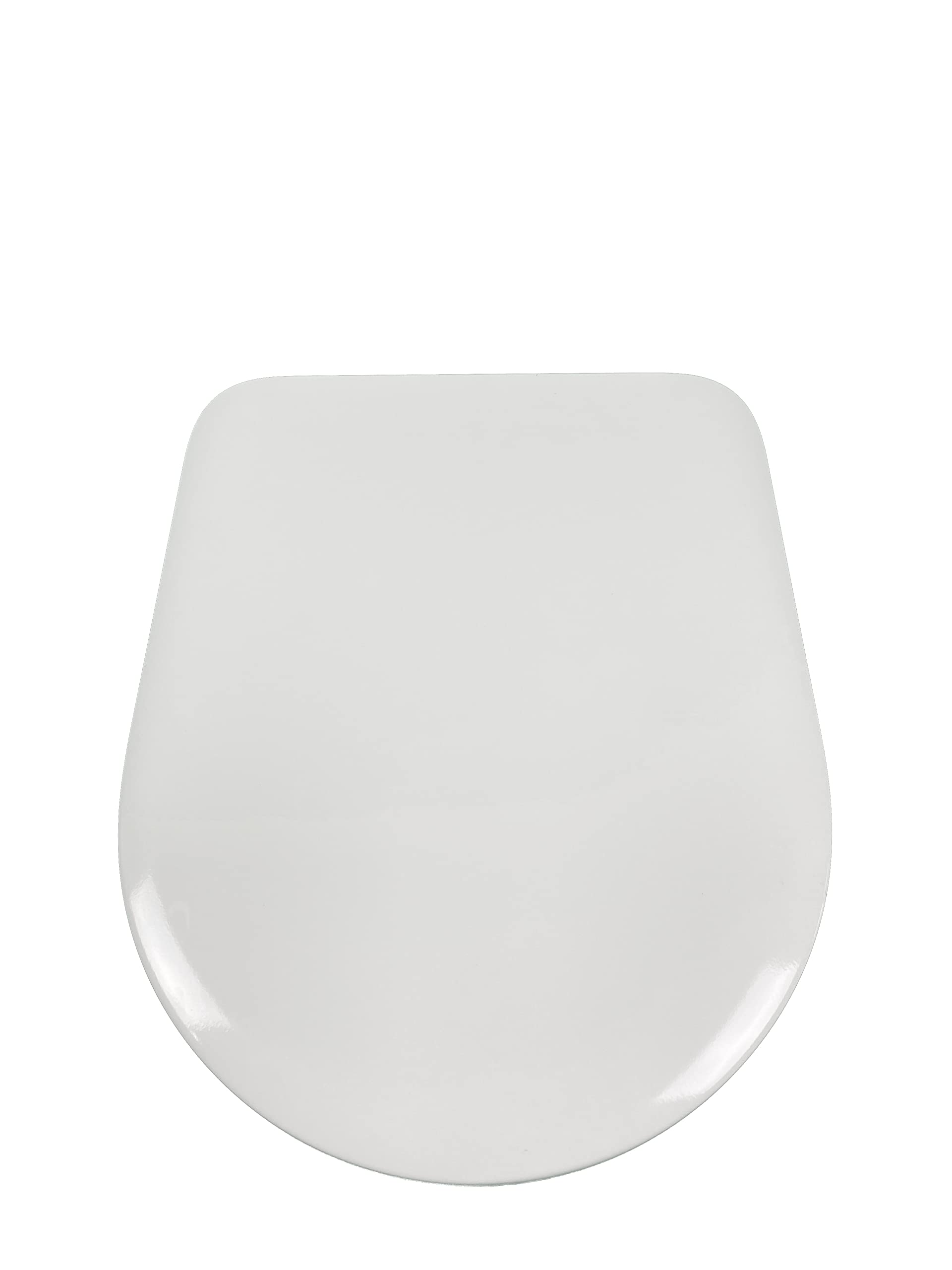 Asiento Jacob Delafon - Serenity E22864-00 / Thermodur extra-plano de descenso progresivo y desmontable, con bisagras metálicas inoxidables. Compatible con inodoros Serenity. Color blanco.