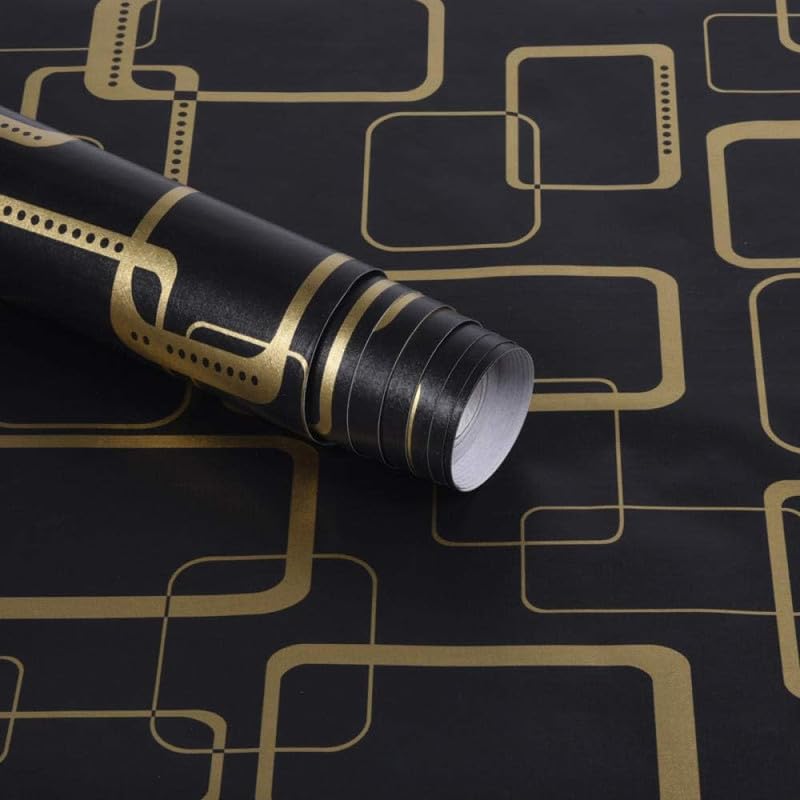 ANNACREATIONS Self Adhesive Black Waterproof (45cm x 304 cm) Wallpaper Vinyl Stickers PVC Wall Papers (B08NX5XWQN) Amazon Price History, Amazon Price Tracker