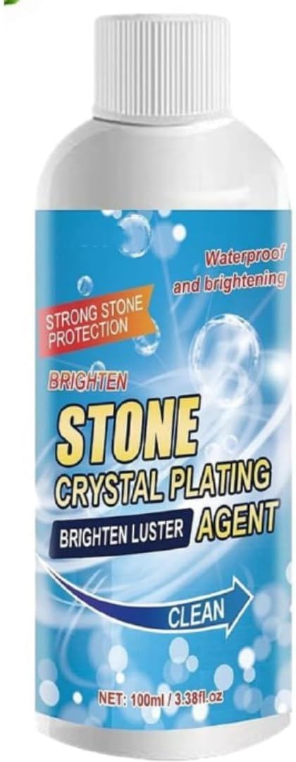 MOZABEE ENTERPRISE Stone Crystal Plating Brighten Luster Marble, Granite & Stone, Marble & Granite Floor Cleaner Help to Remove Stains Grease Grime Water Spots Fingerprints Smudges