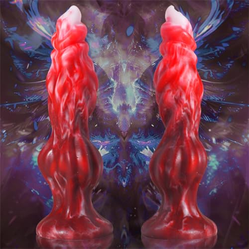 Silikon-Realistischer-Hund-Dildo-Hundedildo-Mit-Saugnapf-Tier-Wolf-Dildos-Fantasy-Dog-Penis-Gross-Knoten-Analdildo-Prostata-Stimulator-Masturbatoren-Sexspielzeug-FueR-Frauen-MaeNner