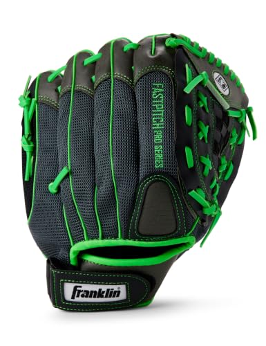 Franklin Sports Windmill Series 11-Inch Lightweight Softball Glove, Lime/Gray - image 1