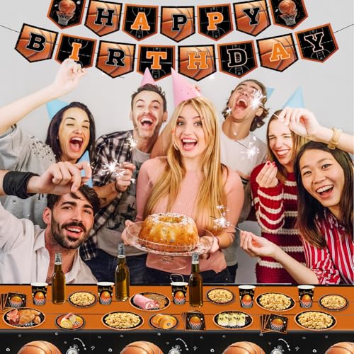 Kit anniversaire basket-ball complet pour simplifier la déco de table - 3