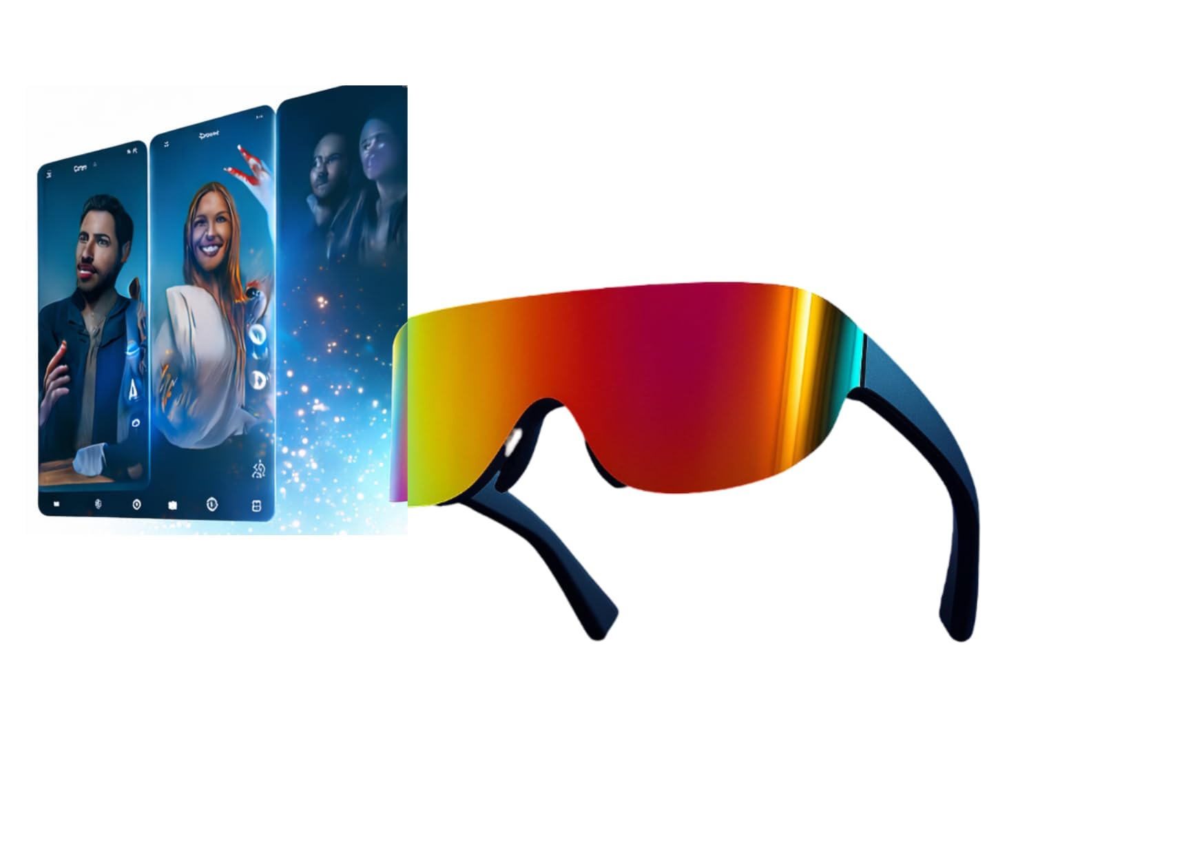 Luxid Vue AR Glasses Bundled with VueLink Adapter [Safer for Eyes screening] Compatible with Nintendo Switch, iPhone,Android, Steam Deck,Xbox,PS5, PC, AR Glasses, Portable Monitor,1 yr. Warranty-image-12