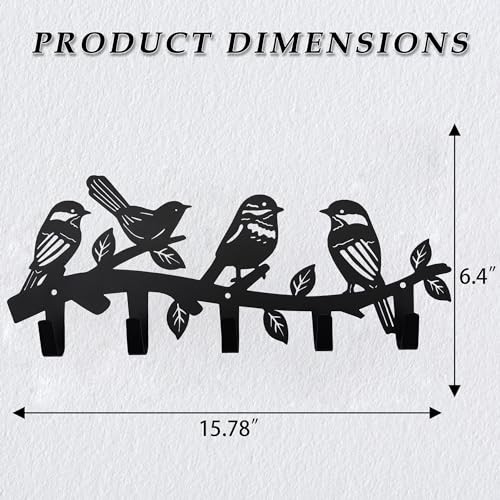 Metalbirdcoathookswallartdecorbirdhangersandkeyholderanimalthemehookssweethomedecorforstoragelivingroomhallwayofficeblack  Urban Country Home Decor Metal bird coat hooks wall art decor bird hangers and key holder animal theme hooks sweet home decor for storage living room hallway office black  urban country home decor