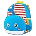 Kinderrucksack Jungen Rucksack Mädchen 3 d Kindertasche Zoo Kinderrucksack Jungen Daypack Schulrucksack Backpack Multifunktion,29 cm, 1-5 Jahre (Wal)