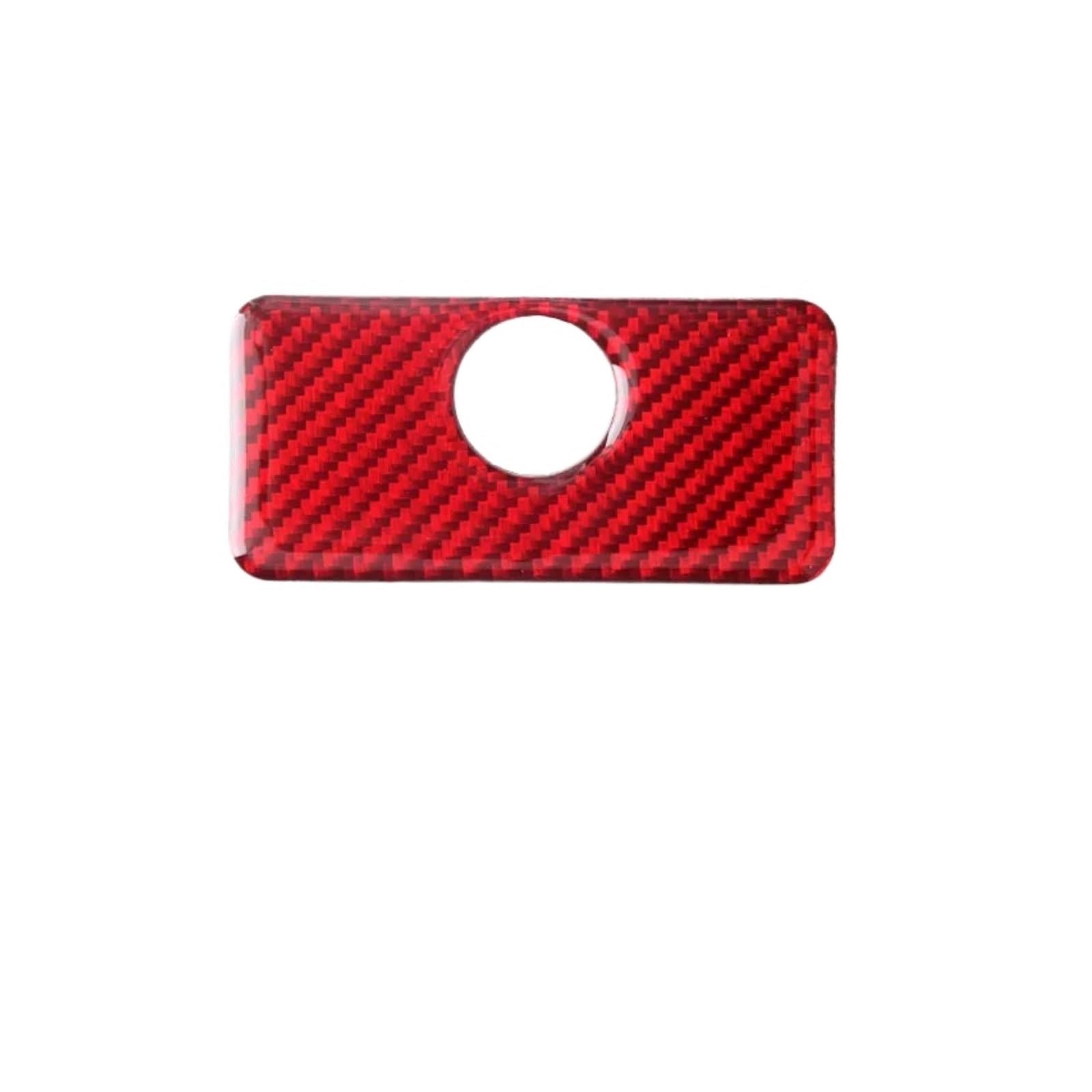 Tirador de fibra de carbono roja para Camaro moldura interior y caja de almacenamiento