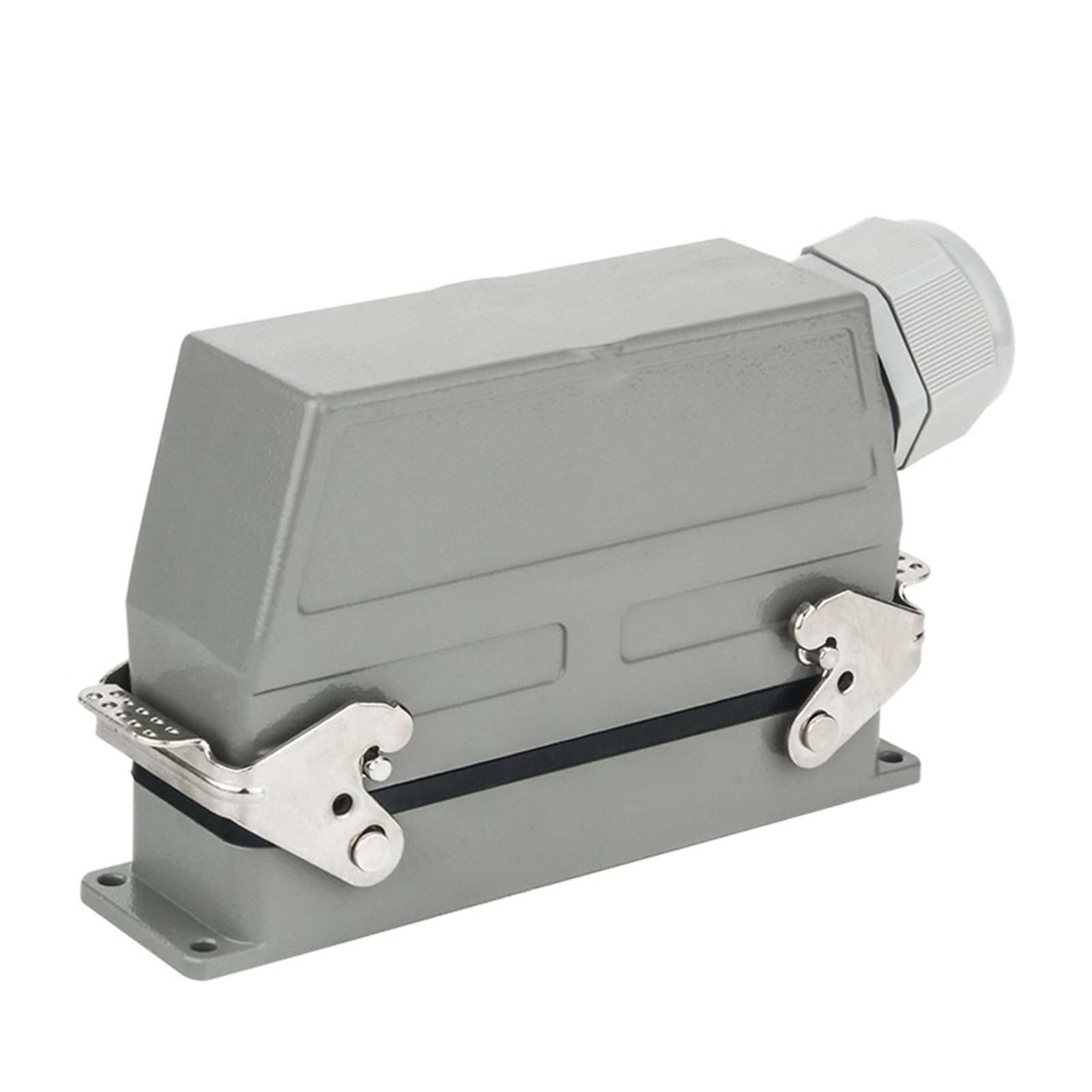 Conector Industrial Rectangular de cableado de Tornillo de una Sola Fila con núcleo HDC-HE-032 de 16 A(Dark Grey)