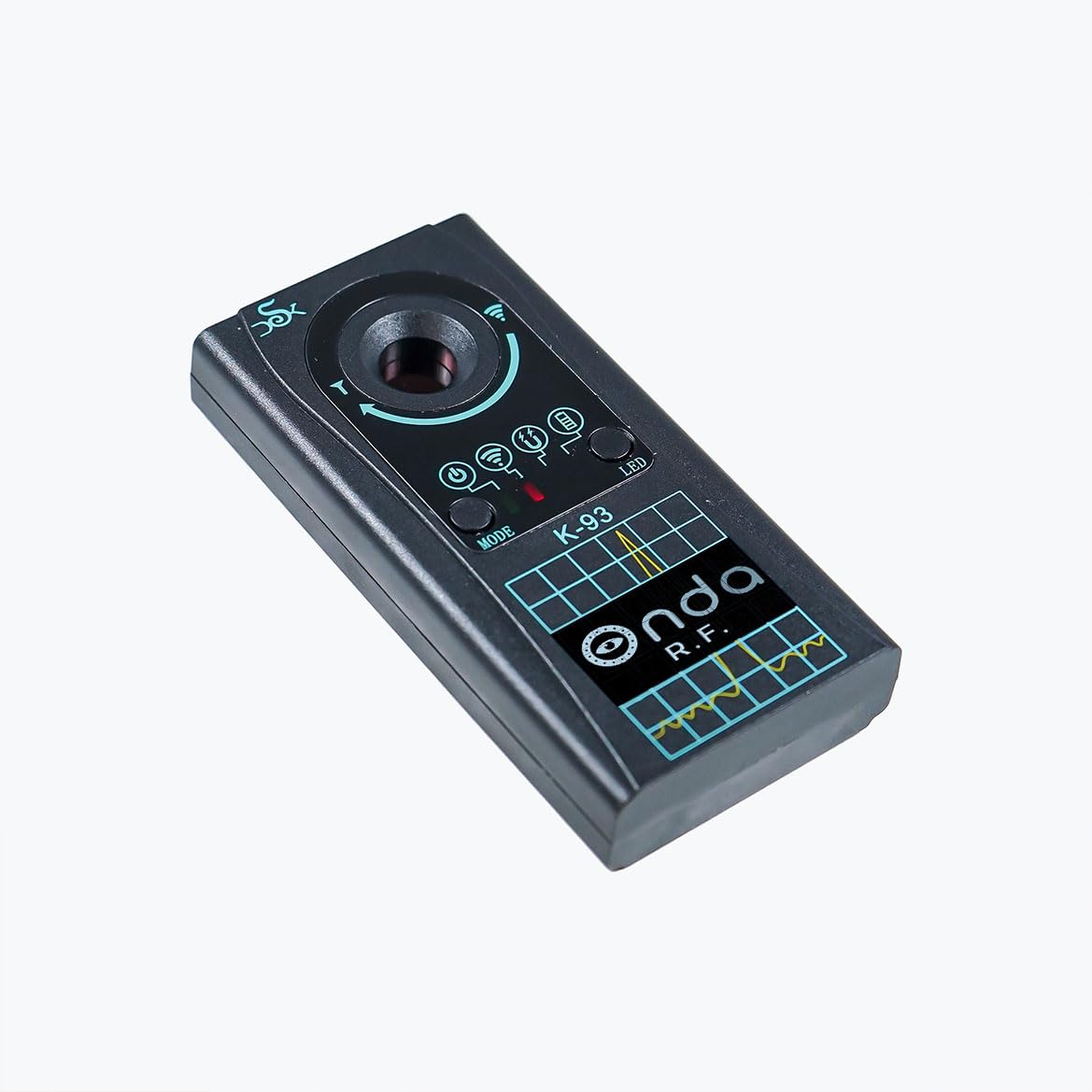 Rilevatore di Microfoni Ambientali, Microspie, Localizzatori con Magnete per Rilevare Segnali Wireless, Dispositivi di Tracciamento GPS, Microspie OCCULTATE in OGGETTI in AUTO e noleggio (K93 ONDA)