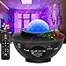 LED Projektor Sternenhimmel Lampe, Wasserwelle Sterne Projektor Nachtlichtprojektor Ozeanwellenprojektor Kinder Nachtlicht Eingebauten Bluetooth Lautsprecher mit Fernbedienung für Kinderzimmer