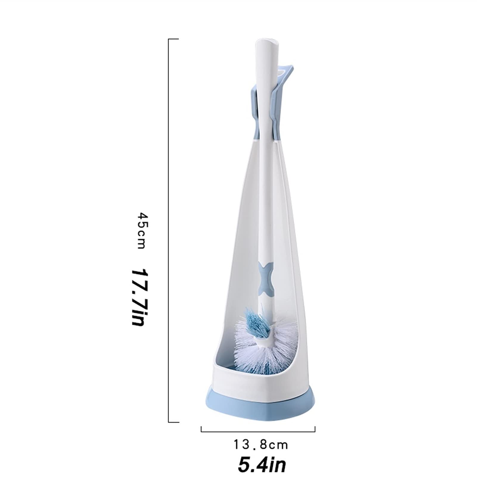 Design Classico Pennello da bagno Holder Holiday Montato for la tazza da parete Brush Brush Brush Bagno Lungo Manico Pennello for la pulizia Spazzola for il gomito Spazzole da toilette Risparmia Spazi