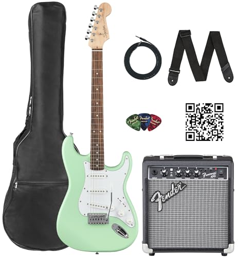 美品 Squier Fender エレキギター ストラトキャスター グリーン Amazon.co.jp: Fender Squier Stratocaster エレキギター - Fender