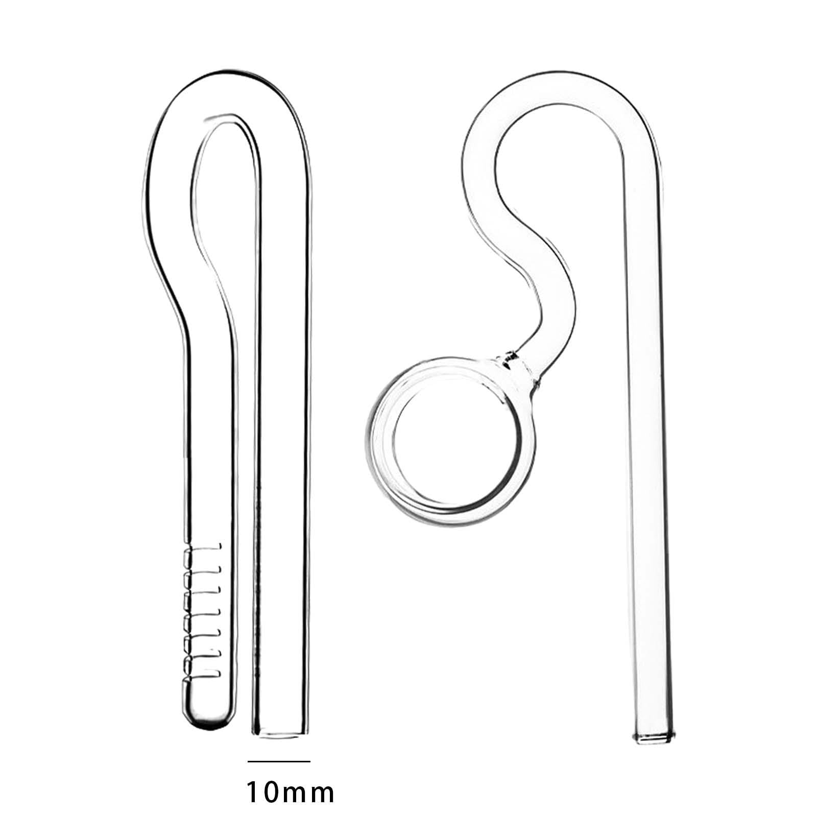 Glas Lily Pipe Einlauf, Violetter Auslauf, Aquarium, Bepflanztes Becken, Aquascaping, 10mm