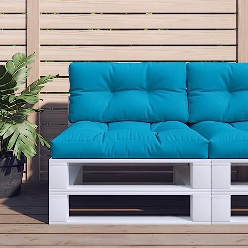 Cojín para sofá de palets con tela premium de alto grosor azul 2