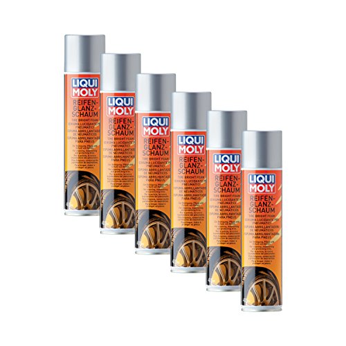 Preisvergleich Produktbild 6x LIQUI MOLY 1609 Reifen-Glanz-Schaum SchaumReiniger ReifenPflege 400ml