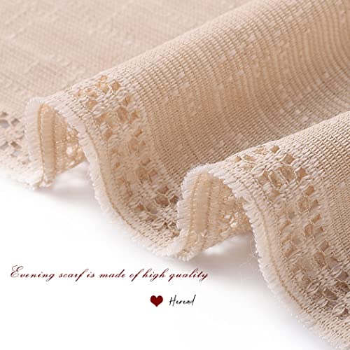 HEREAD Lace Shawls and Wraps for Evening Dresses Party Scarcf Flower Mesh Wedding Accessories for Women and Bride3