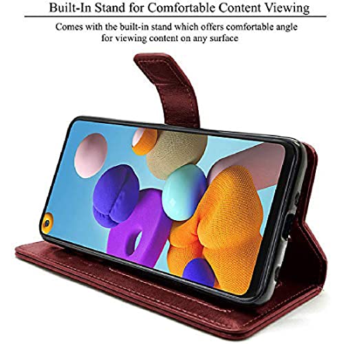 Image of Flip Cover for Realme 9i flip Cover /Realme RMX3612 flip Cover /Brown