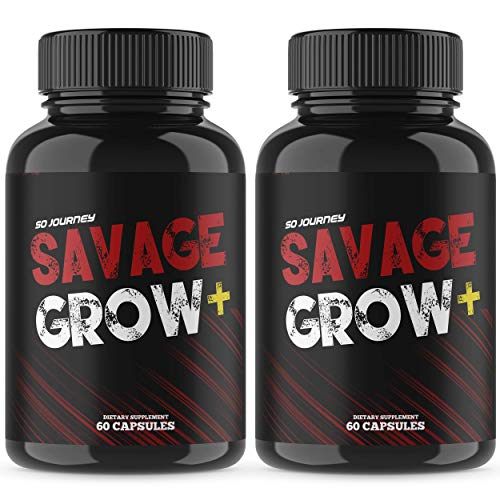 (2 Pack) Savage Grow Plus Pills for Men Dietary Supplement Pills Capsule Pill Savage Grow + Pills (120 Capsules)