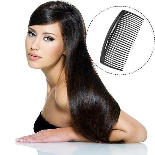 8 Peines French Twist para cabello fino, negro miniatura 5