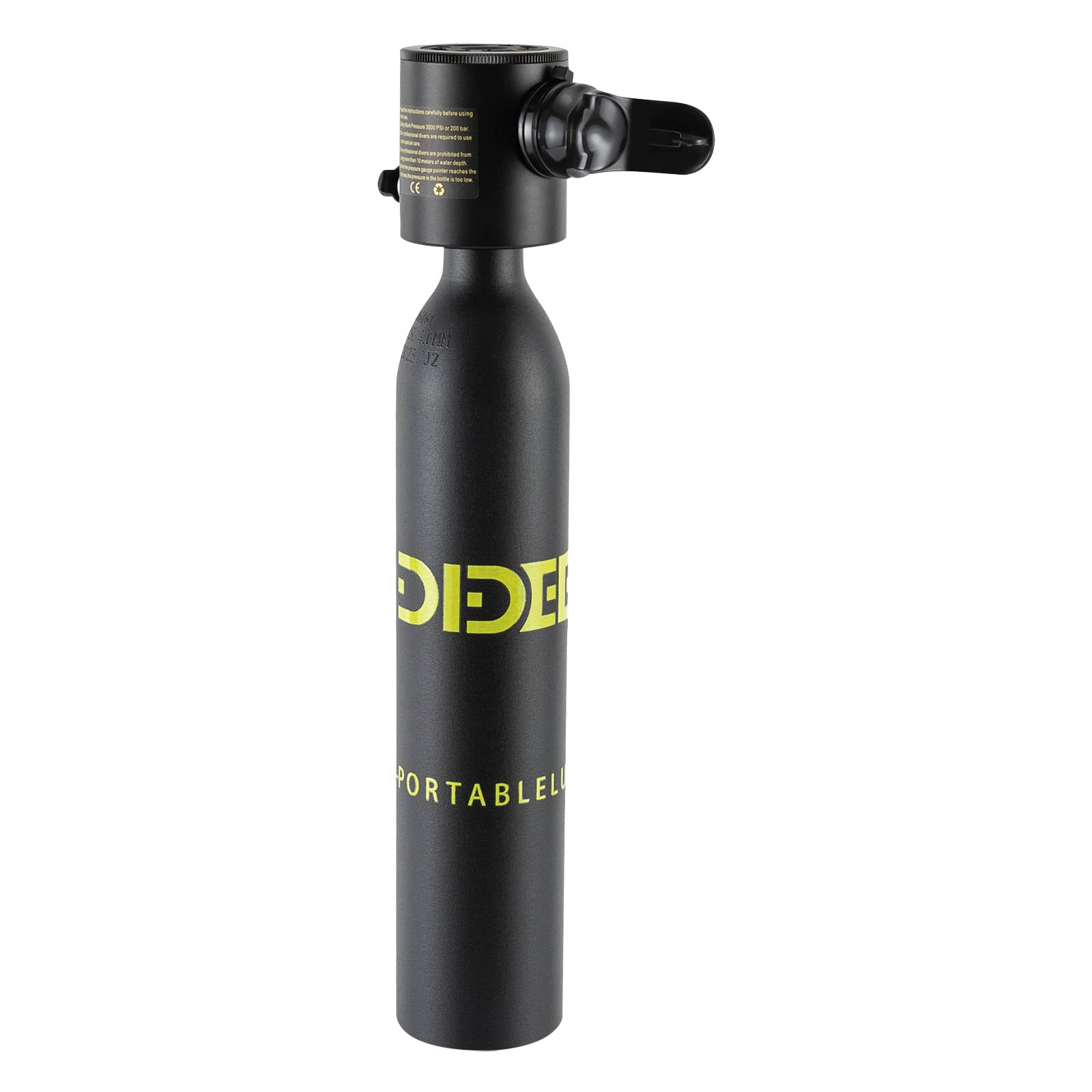 Mini Scuba Tank for Diver Mini Diving Tank, Portable Breath Underwater Device Refillable Scuba Cylinder with 5-10 Minutes 0.13Gal Diving Oxygen Cylinder Tank Inflatable Scuba Diving Equipment