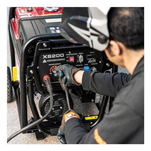 Motosoldadora (gasolina) XS200 (máx. 5.500W, depósito 18 l, AVR, Powered by Honda, ruedas, alerta aceite, electrodos 1,6-4,0mm, 2 tomas 230V, protección térmica y panel digital) - Imagen 5