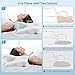 DONAMA Cervical Pillow for Neck and Shoulder,Contour Memory Foam Pillow,Ergonomic Neck Support Pillow for Side Back Stomach Sleepers with Pillowcase-King Size