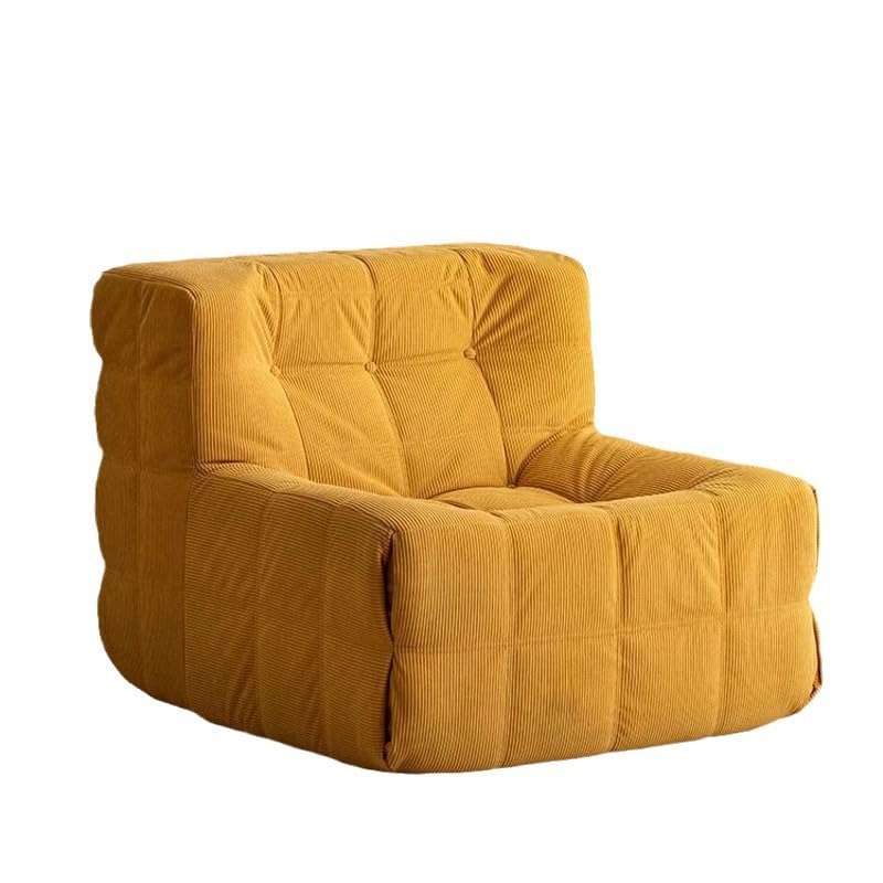 Moderna silla de suelo de pana, cómodo puf para adultos, silla decorativa mullida, sofá acogedor para dormitorio, sala de estar y balcón