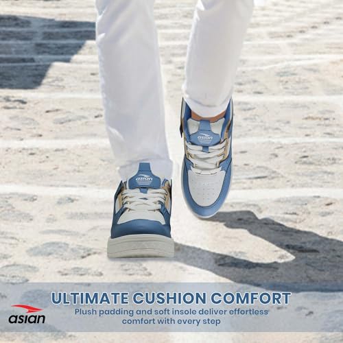 Image of ASIAN Nexus-02 Men's Casual Sneakers | Trendy Lace-Up Design | Lightweight Comfort, Premium Finish & Anti-Slip Sole for Daily Use