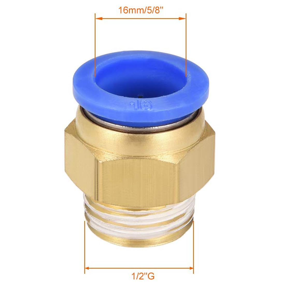 4 Stück 4mm Rohr-Außendurchmesser x 1/4 PT-Innengewinde gerade Verschraubung Pneumatischer Anschluss Push In Anschluss Industriequalität Steckanschlüsse Pneumatik-Adapter