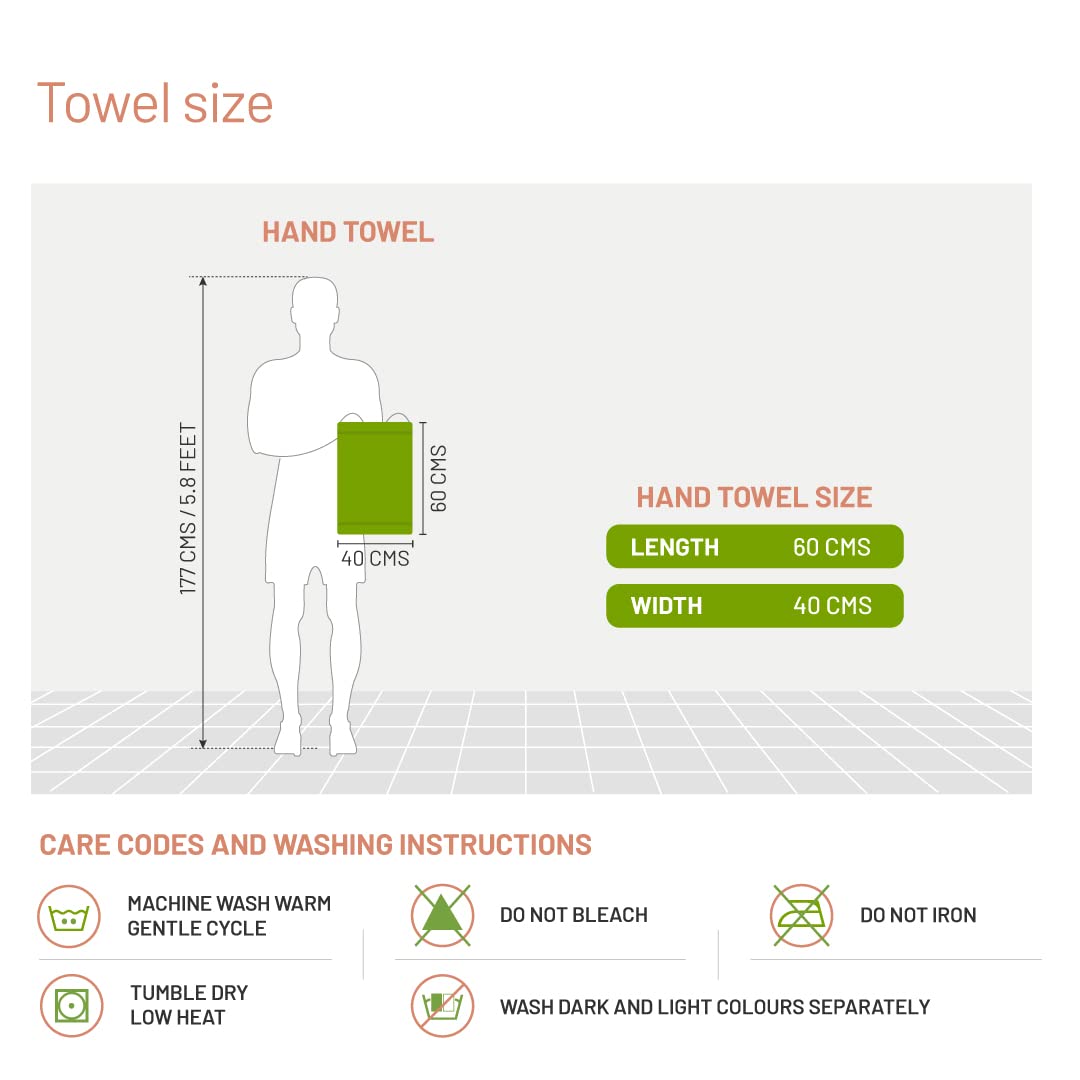 DDECOR White Cotton Hand Towels - Pack of 2 -5