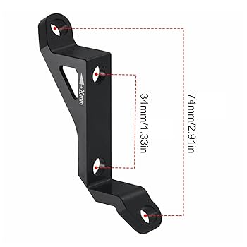 Amazon | ディスクブレーキキャリパーマウントアダプター