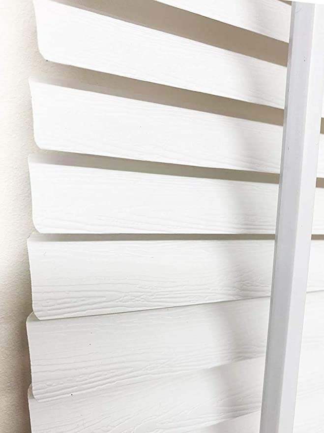 Ruby Deals PVC Venetian Blind Blinds Window 25mm Thin Slats Kitchen Window Blinds Treatments Easy Fit Curtains Trimmable Fittings Home Office(White Embossed 150W x 213H cm) โ image 1