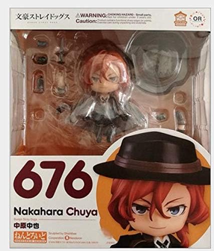 Model Action Figure PVC 10Cm Stray Dogs Nakahara Chuuya PVC Figure Anime Collectible Model Toy Gift Dazai Osamu-in Box