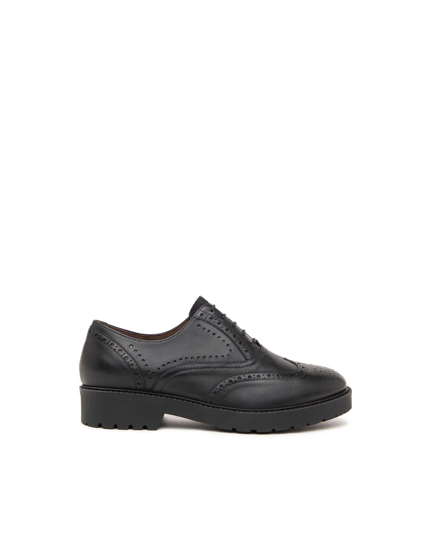 Nero Giardini I411450D Stringate Donna in Pelle - Nero