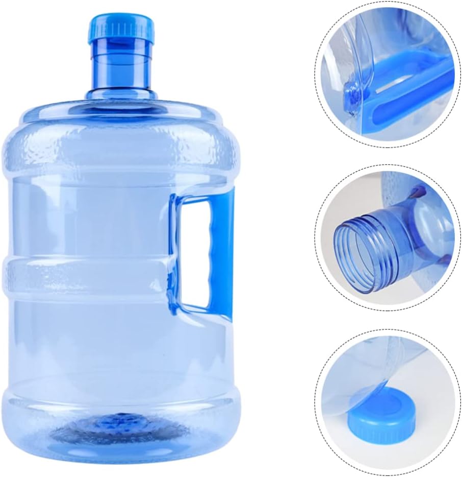 BESPORTBLE Thicken Water Jug 5L Mineral Water Bottle Portable Water Bucket for Car Outdoor Hiking Survival Backpacking Travel Supplies