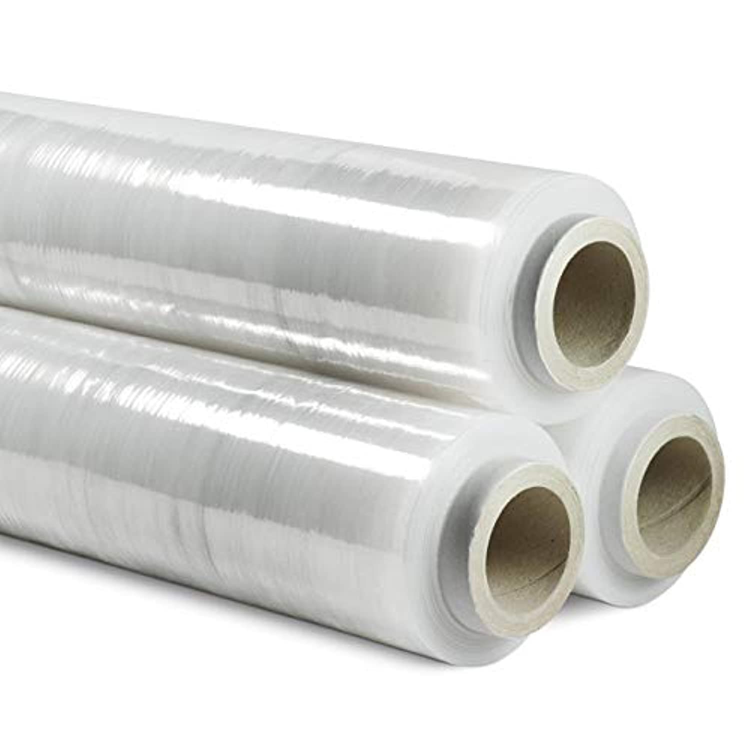 Shrink Wrap Roll,3 Rolls (1.1kg Weight,2.4lbs,50cm Width,19.6in)