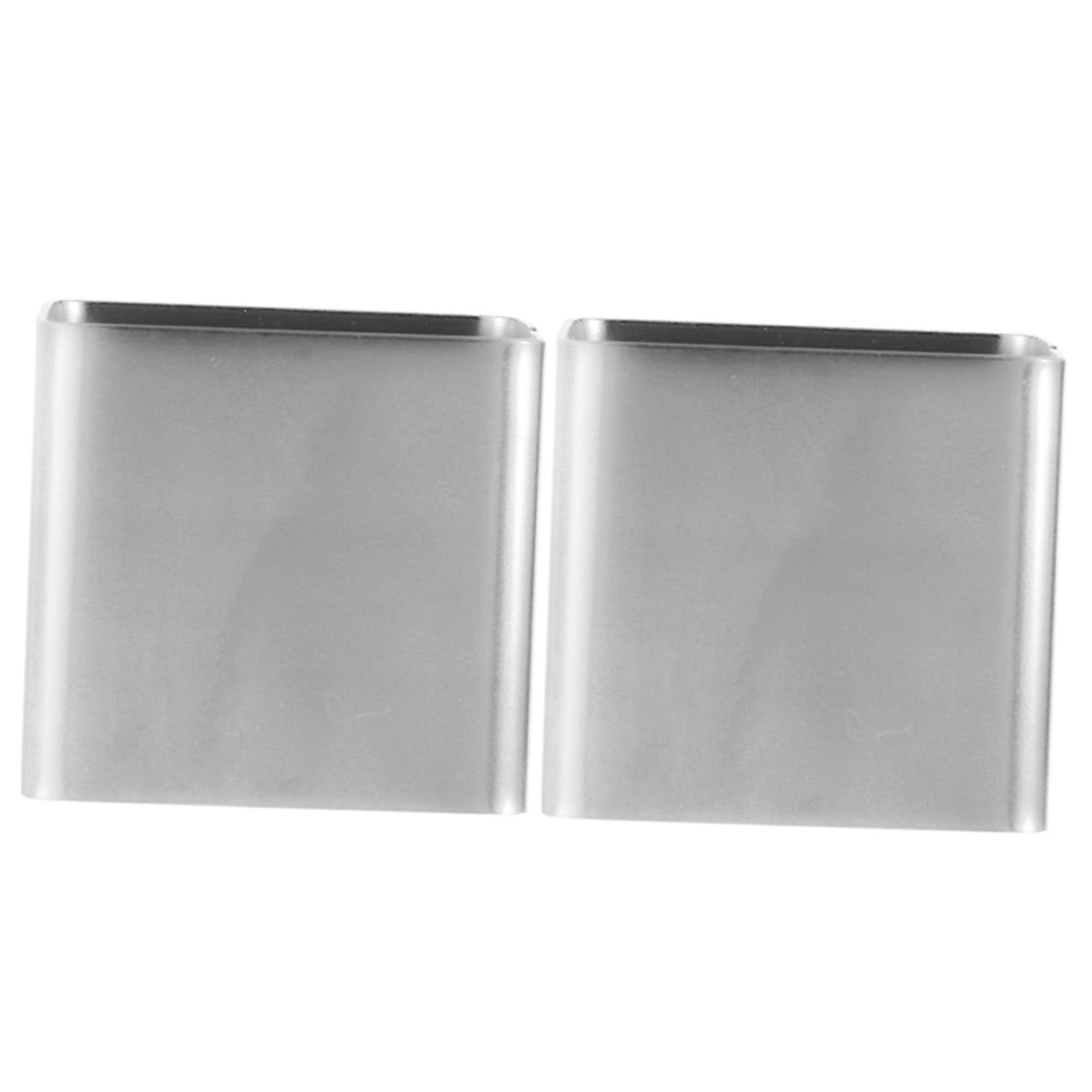 SOLUSTRE 2pcs Stainless Steel Cake Ring Non Stick Mousse for Baking for Cakes and Pastries Easy to Clean for Home and Professional Use