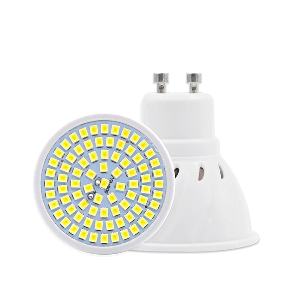 HHF Illuminazione domestica, Confezione da 30, AC220V Ultra Luminoso MR16 GU10 E14 E27 2835SMD Lampadina LED Faretto 4/6/8W Lampade da ufficio Lampadine ecologiche Bianco caldo/freddo(Warm White,GU10