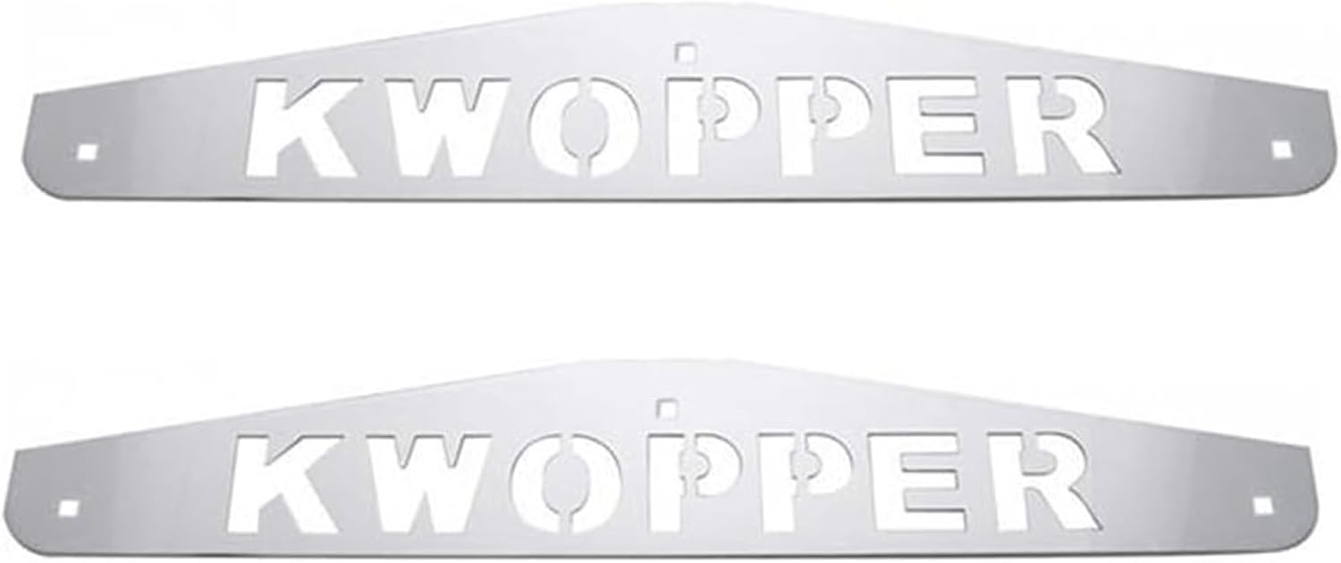 Kenworth Trucks Semi Truck 24" x 4" Chrome Plated Steel Mud Flap Weights-Set of 2
