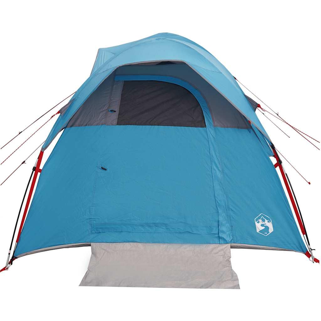 Tenda da campeggio per persone verde, impermeabile, leggera tenda a tunnel con cabine per dormire, ingressi, connettore E, per famiglia, trekking, spiaggia, all'aperto, festival, viaggi