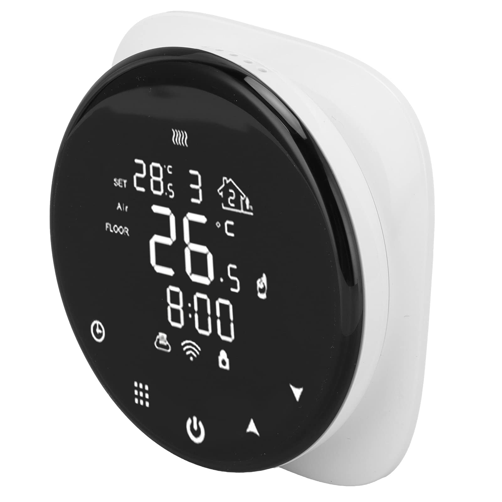 GLOGLOW Termostato Inteligente de 16 A, Controlador de Temperatura Programable para Calefacción del Hogar, WiFi Habilitado con Programación Semanal y Control de Aplicación Móvil para Calefacción por