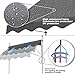 REALN Manual Retractable Awning with Crank, Waterproof Canopy for Outdoor Patio Window Door, No Drilling Required (Color : Gray-A, Size : 3.5m/137in)