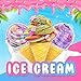 Elover Ice Cream Slime Kit for Girls and Boys Fluffy DIY Slime Toys Gifts Make Ice Cream Slimes